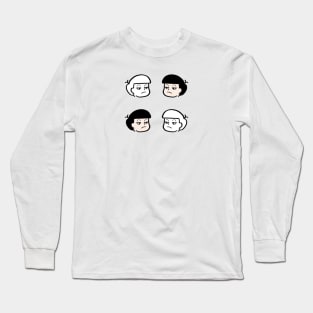 Not amused reaction face Long Sleeve T-Shirt